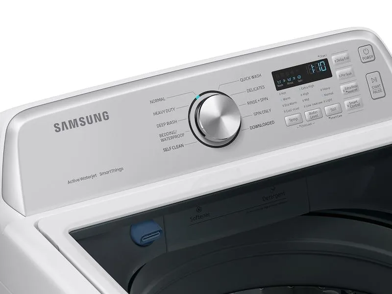 Samsung WA46CG3505AW 4.6 Cu. Ft. Large Capacity Smart Top Load Washer With Activewave&#8482; Agitator And Active Waterjet In White