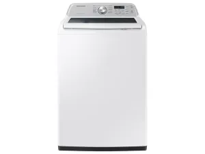 Samsung WA46CG3505AW 4.6 Cu. Ft. Large Capacity Smart Top Load Washer With Activewave&#8482; Agitator And Active Waterjet In White