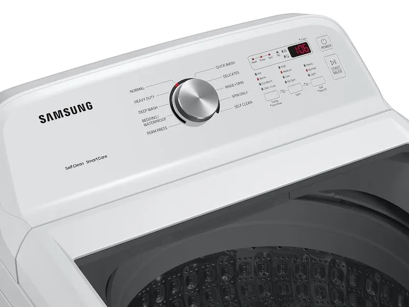 Samsung WA49B5105AW 4.9 Cu. Ft. Large Capacity Top Load Washer With Activewave&#8482; Agitator And Deep Fill In White