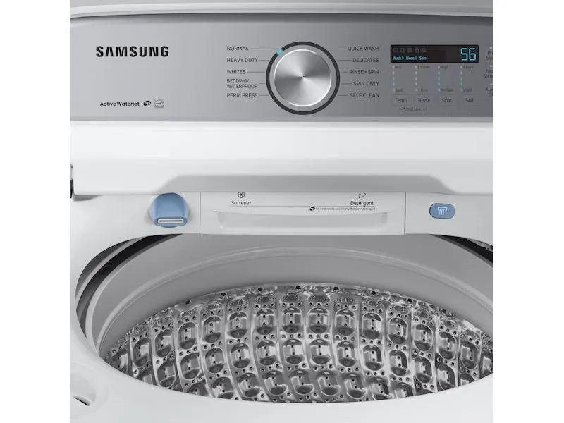 Samsung WA49B5205AW 4.9 Cu. Ft. Capacity Top Load Washer With Activewave&#8482; Agitator And Active Waterjet In White