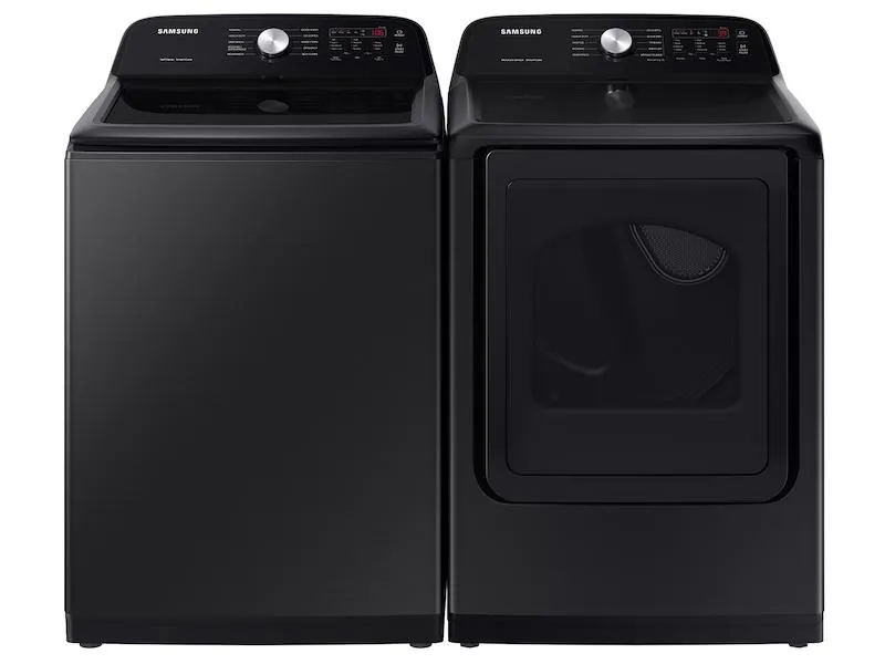 Samsung WA50B5100AV 5.0 Cu. Ft. Large Capacity Top Load Washer With Deep Fill And Ez Access Tub In Brushed Black