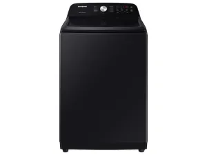 Samsung WA50B5100AV 5.0 Cu. Ft. Large Capacity Top Load Washer With Deep Fill And Ez Access Tub In Brushed Black