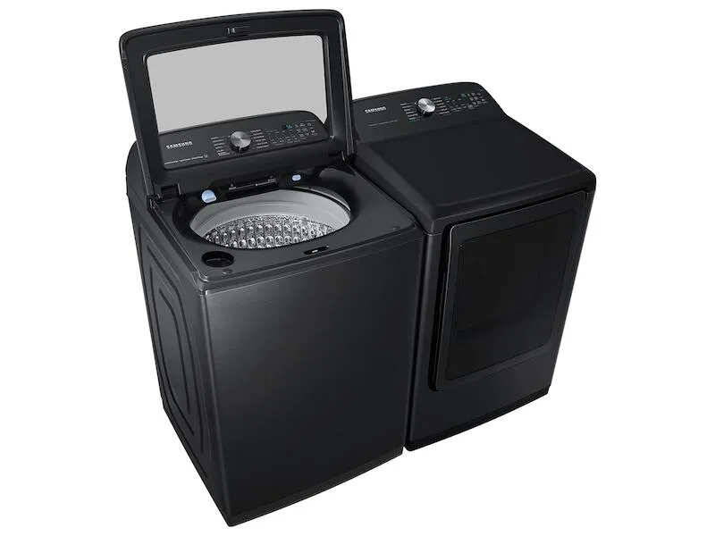 Samsung WA51A5505AV 5.1 Cu. Ft. Smart Top Load Washer With Activewave&#8482; Agitator And Super Speed Wash In Brushed Black