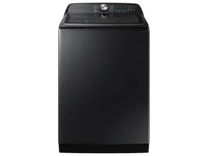 Samsung WA52DG5500AVUS 5.2 Cu. Ft. Large Capacity Smart Top Load Washer With Super Speed Wash In Brushed Black
