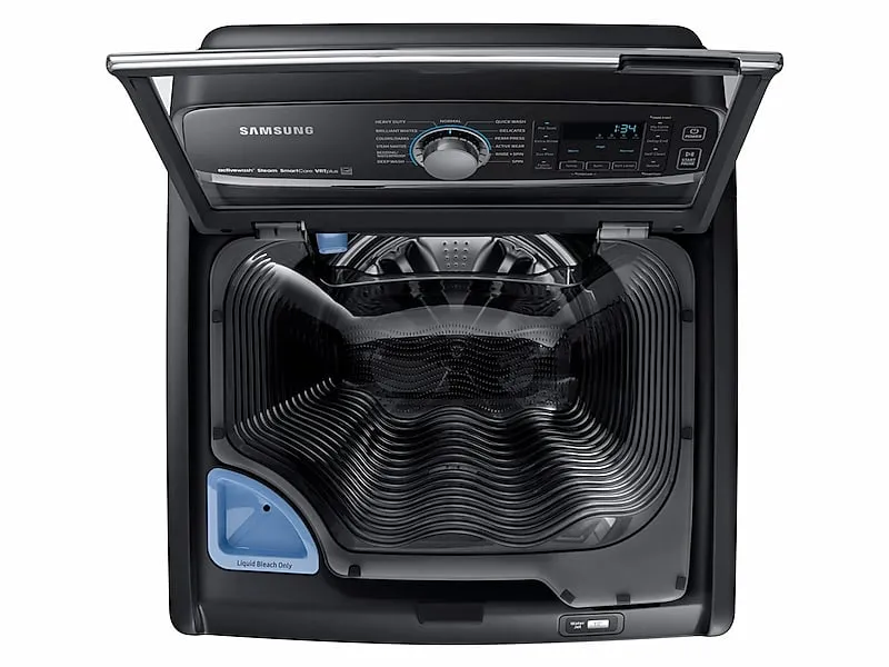 Samsung WA52M7750AV 5.2 Cu. Ft. Activewash&#8482; Top Load Washer In Black Stainless Steel
