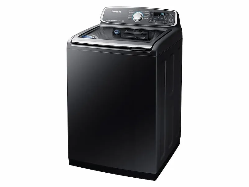 Samsung WA52M7750AV 5.2 Cu. Ft. Activewash&#8482; Top Load Washer In Black Stainless Steel