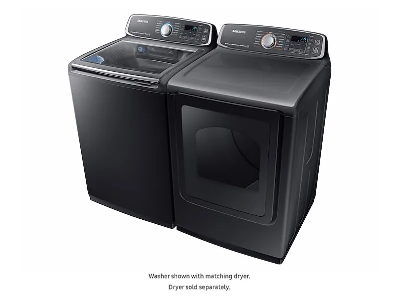 Samsung WA52M7750AV 5.2 Cu. Ft. Activewash&#8482; Top Load Washer In Black Stainless Steel