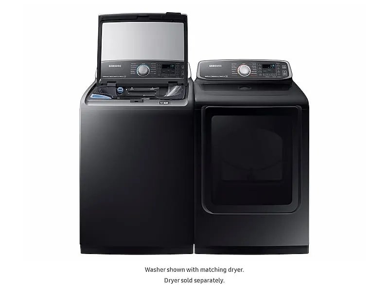 Samsung WA52M7750AV 5.2 Cu. Ft. Activewash&#8482; Top Load Washer In Black Stainless Steel