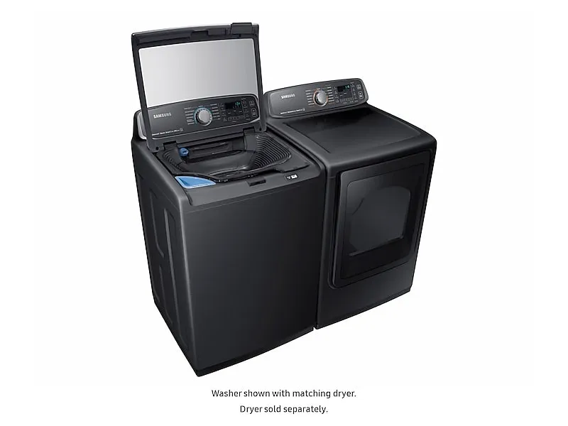Samsung WA52M7750AV 5.2 Cu. Ft. Activewash&#8482; Top Load Washer In Black Stainless Steel