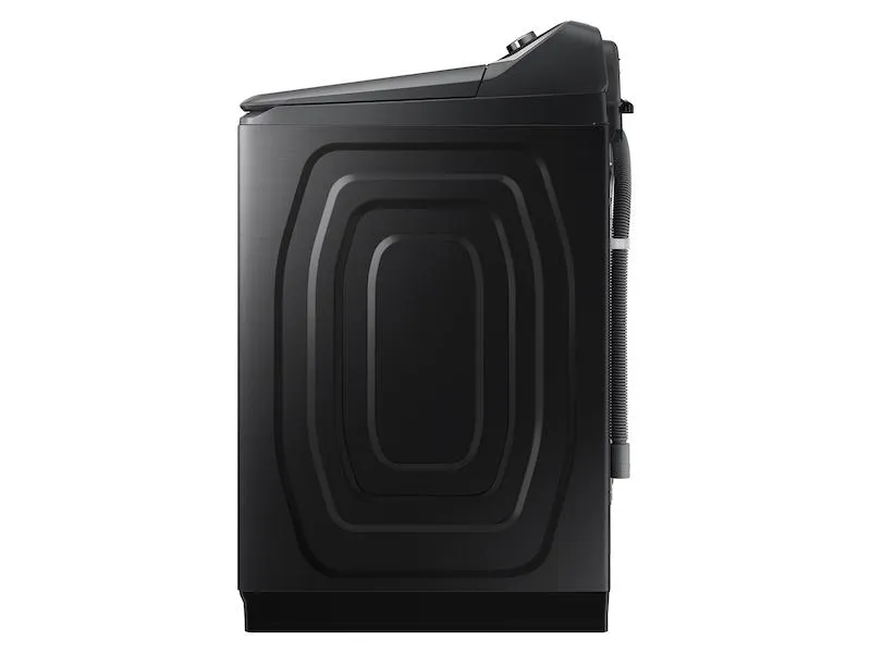Samsung WA54CG7105AV 5.4 Cu. Ft. Extra-Large Capacity Smart Top Load Washer With Activewave&#8482; Agitator And Super Speed Wash In Brushed Black