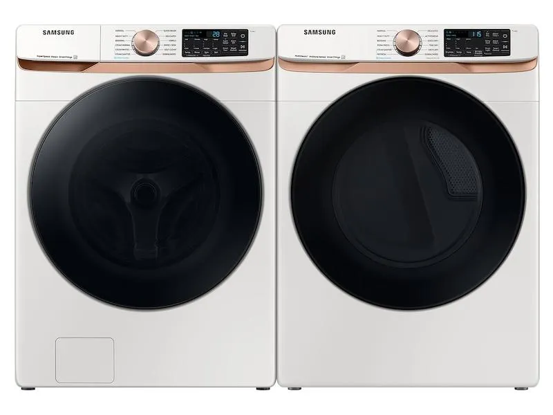 Samsung WF50BG8300AE 5.0 Cu. Ft. Extra Large Capacity Smart Front Load Washer With Super Speed Wash And Steam In Ivory