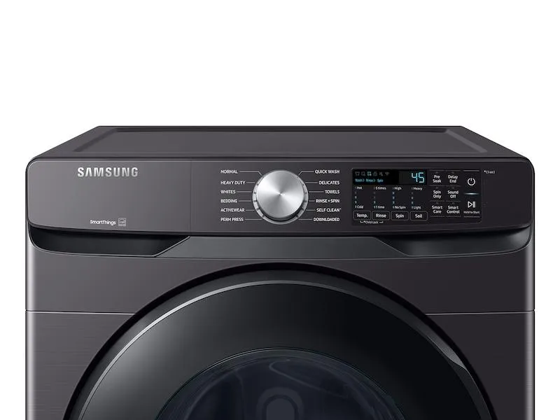 Samsung WF51CG8000AV 5.1 Cu. Ft. Extra-Large Capacity Smart Front Load Washer With Vibration Reduction Technology  In Brushed Black