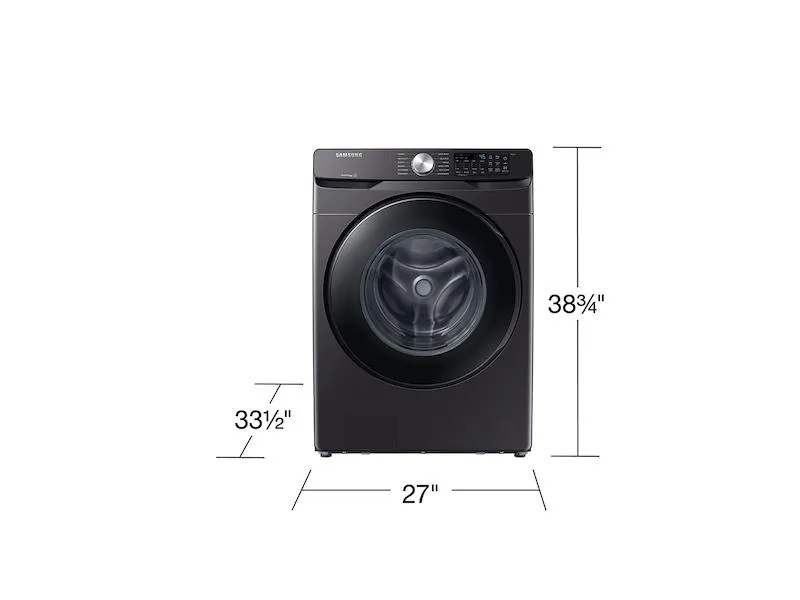 Samsung WF51CG8000AV 5.1 Cu. Ft. Extra-Large Capacity Smart Front Load Washer With Vibration Reduction Technology  In Brushed Black