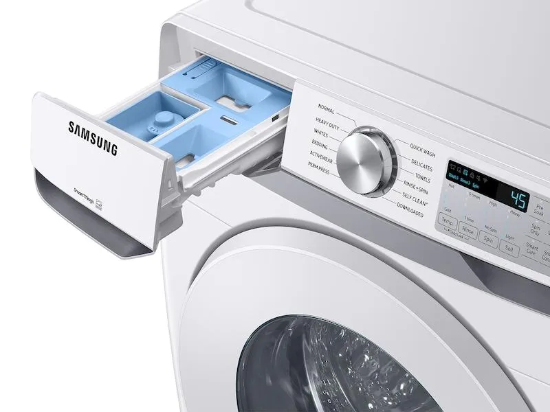 Samsung WF51CG8000AW 5.1 Cu. Ft. Extra-Large Capacity Smart Front Load Washer With Vibration Reduction Technology  In White