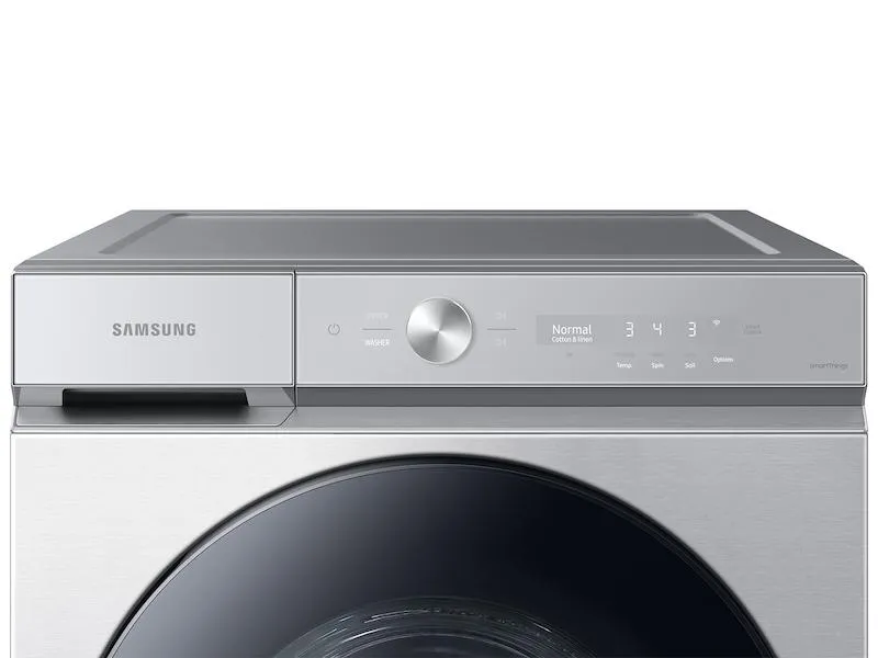 Samsung WF53BB8700AT Bespoke 5.3 Cu. Ft. Ultra Capacity Front Load Washer With Super Speed Wash And Ai Smart Dial In Silver Steel