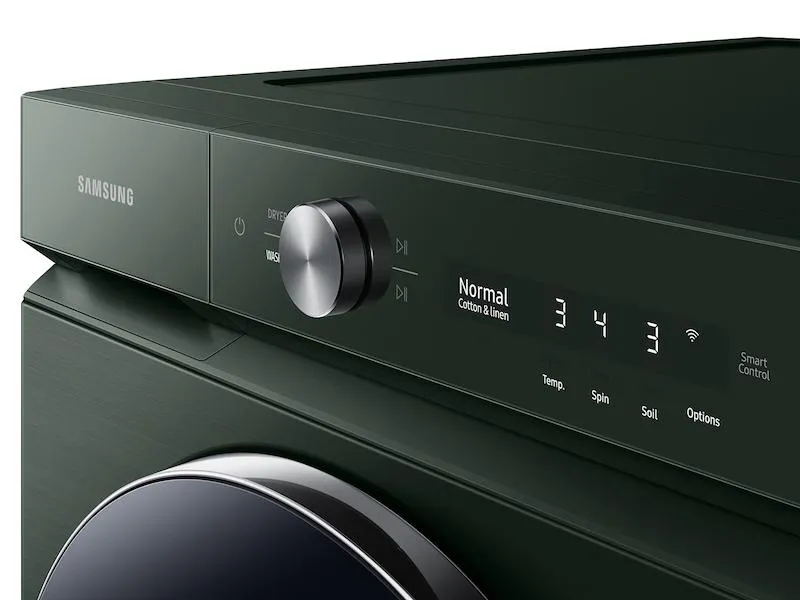Samsung WF53BB8900AG Bespoke 5.3 Cu. Ft. Ultra Capacity Front Load Washer With Ai Optiwash&#8482; And Auto Dispense In Forest Green