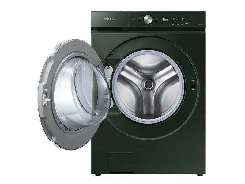 Samsung WF53BB8900AG Bespoke 5.3 Cu. Ft. Ultra Capacity Front Load Washer With Ai Optiwash&#8482; And Auto Dispense In Forest Green