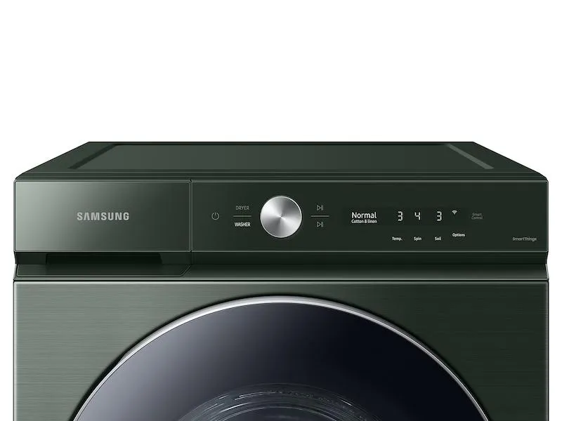 Samsung WF53BB8900AG Bespoke 5.3 Cu. Ft. Ultra Capacity Front Load Washer With Ai Optiwash&#8482; And Auto Dispense In Forest Green
