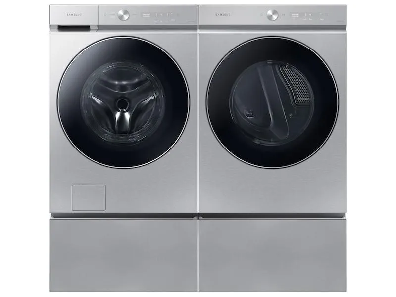 Samsung WF53BB8900AT Bespoke 5.3 Cu. Ft. Ultra Capacity Front Load Washer With Ai Optiwash&#8482; And Auto Dispense In Silver Steel