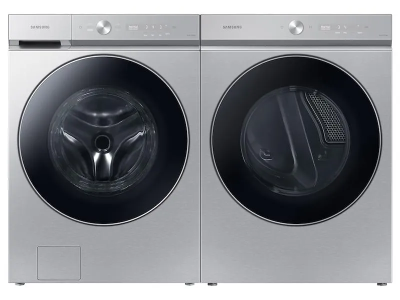 Samsung WF53BB8900AT Bespoke 5.3 Cu. Ft. Ultra Capacity Front Load Washer With Ai Optiwash&#8482; And Auto Dispense In Silver Steel