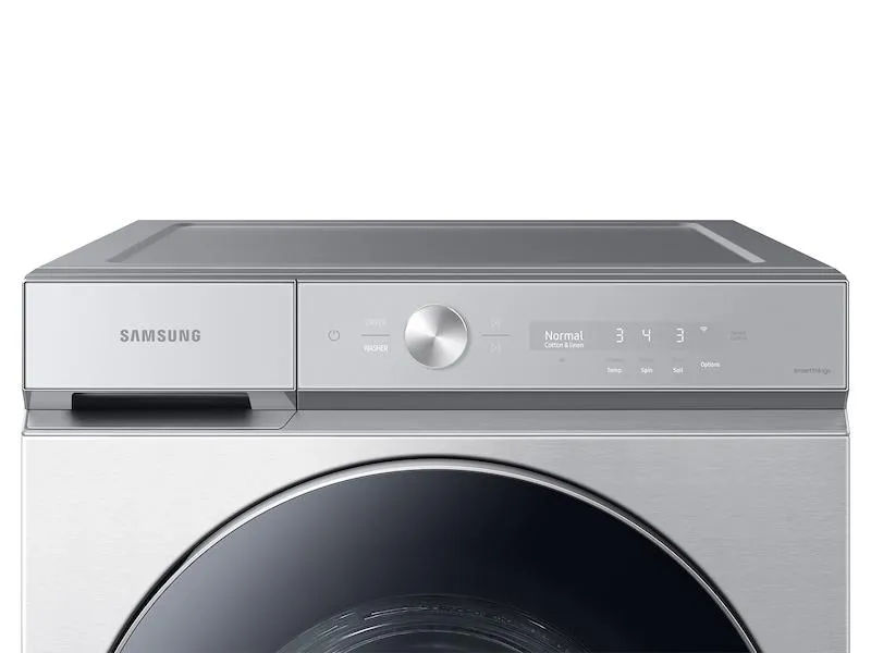Samsung WF53BB8900AT Bespoke 5.3 Cu. Ft. Ultra Capacity Front Load Washer With Ai Optiwash&#8482; And Auto Dispense In Silver Steel