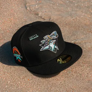 Todays Steal San Jose Sharks Nhl Black Mint Uv / New Era 59Fifty Fitted Cap