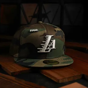 New Era 59Fifty Nba Los Angeles Lakers Camo / Grey Uv Fitted Cap Today Only Offer