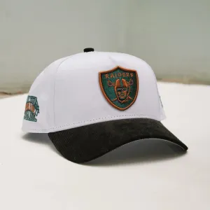 New Era 9Forty A-Frame Nfl Las Vegas Raiders Super Bowl Xviii Two Tone / Grey Uv Snapback Cap Hot Sale Frenzy Dont Miss This Steal
