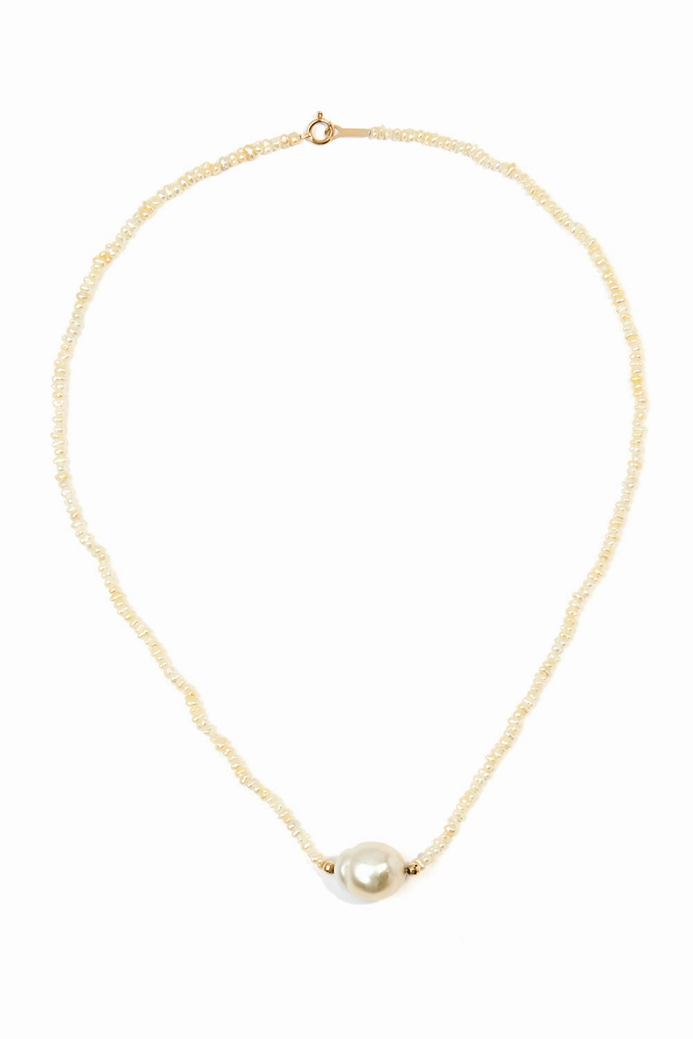 Instant Savings Deal Hot Pick Deal Gold Natural Keshi Pearl Necklace