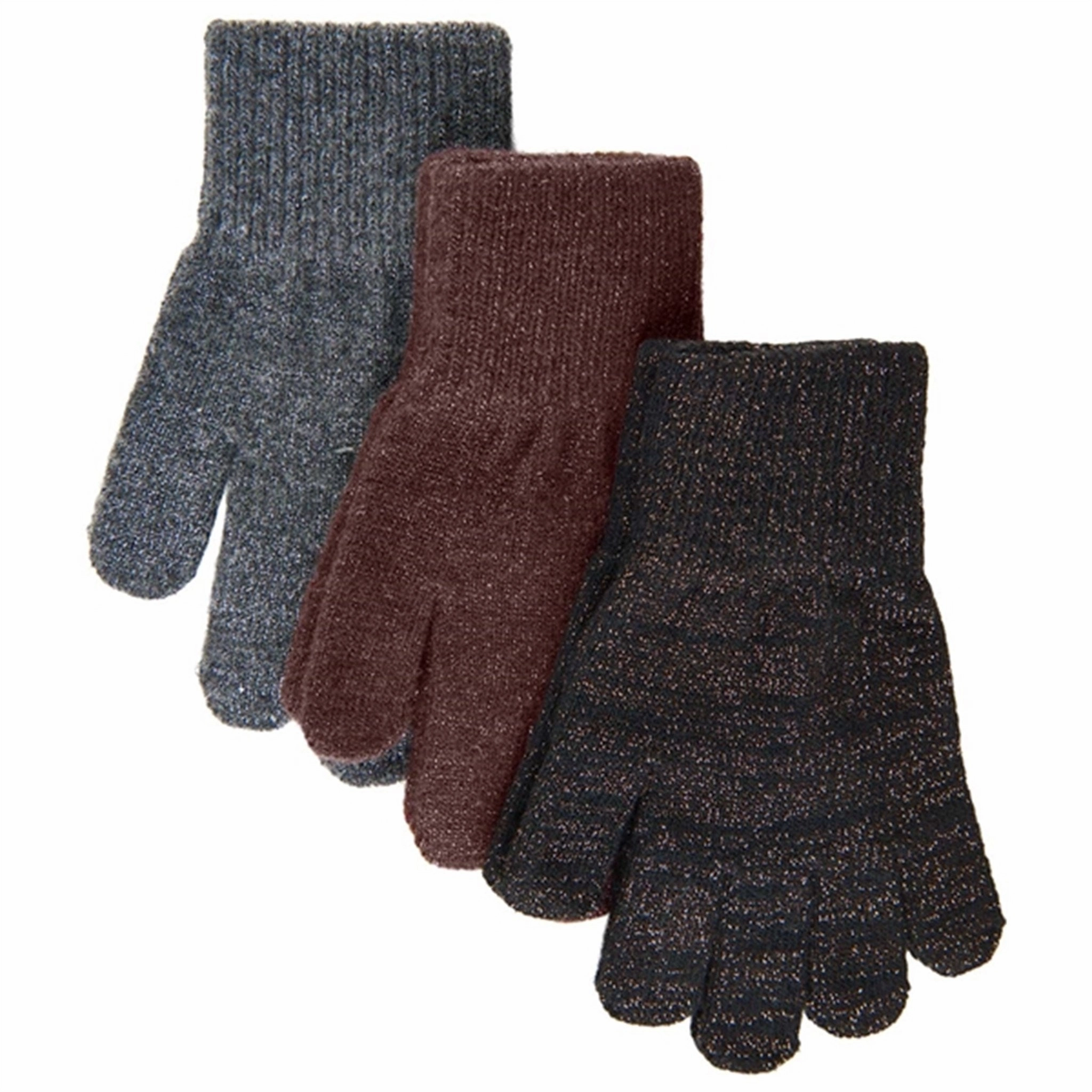 Mikk-Line Magic Gloves 3-Pack Dark Mink-Black-Antrazite Exclusive Holiday Deal