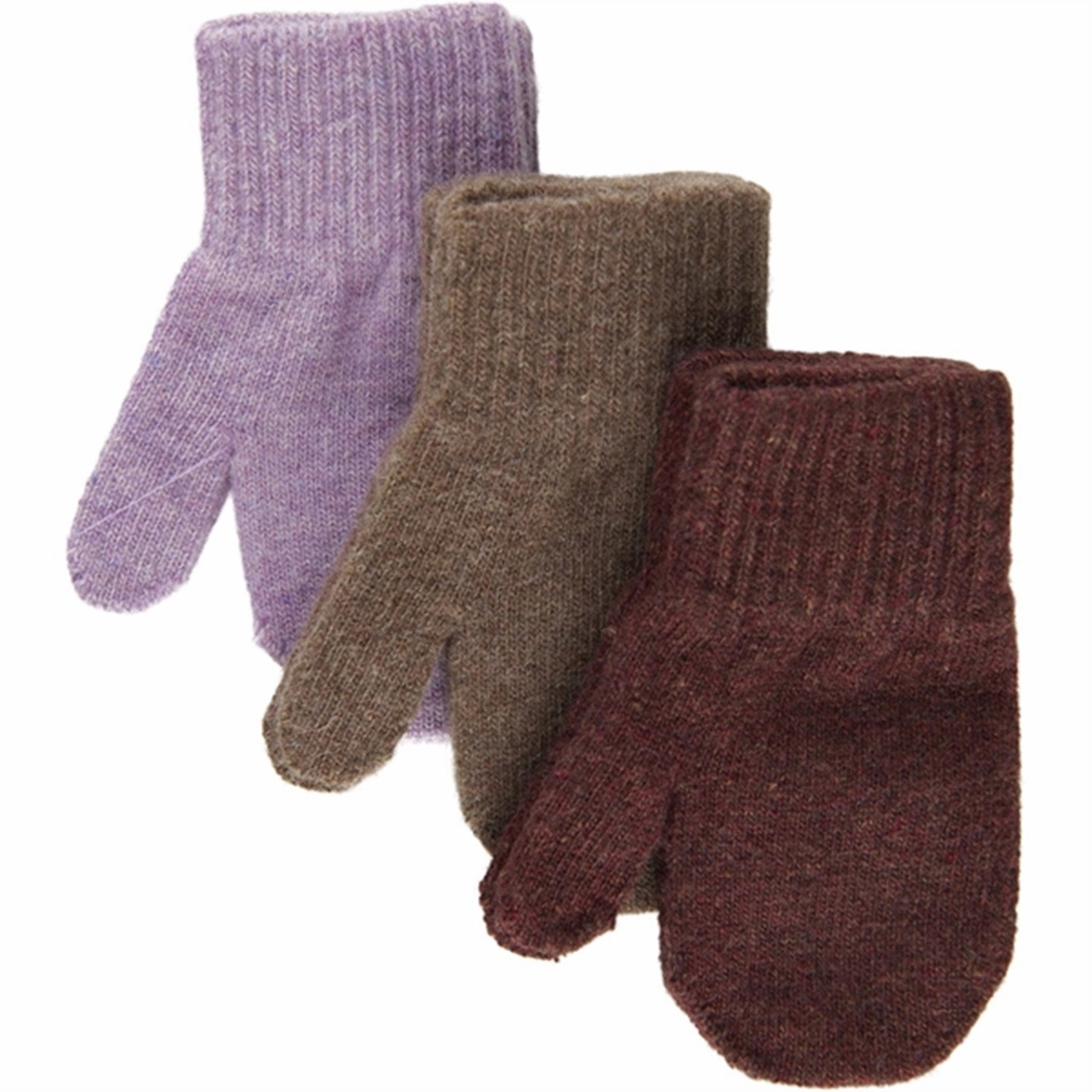 Special Deals Online Big Savings Alert Mikk-Line Magic Mittens 3-Pack Dark Mink-Slate Black-Chalk Violet