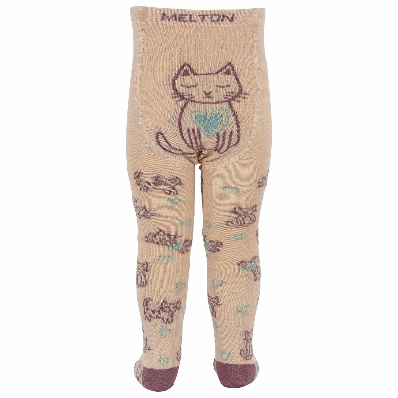 Todays Hot Savings Dont Wait! Save Today Melton Ivory Cream Cat Love Tights