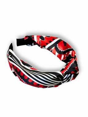 The Taylor Game Day Headbands: Red   Black Best Deal Today