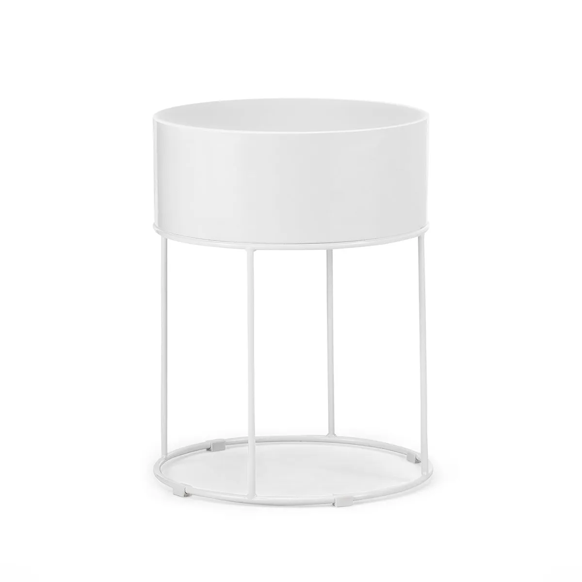 Scandinavian Round Storage Side Table