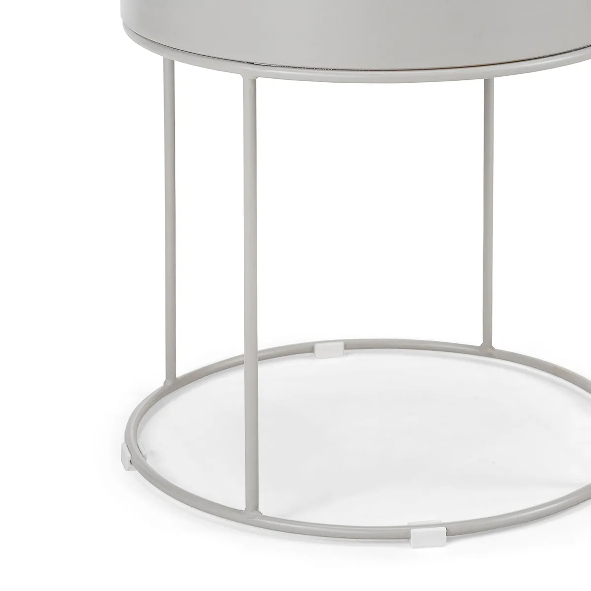 Scandinavian Round Storage Side Table