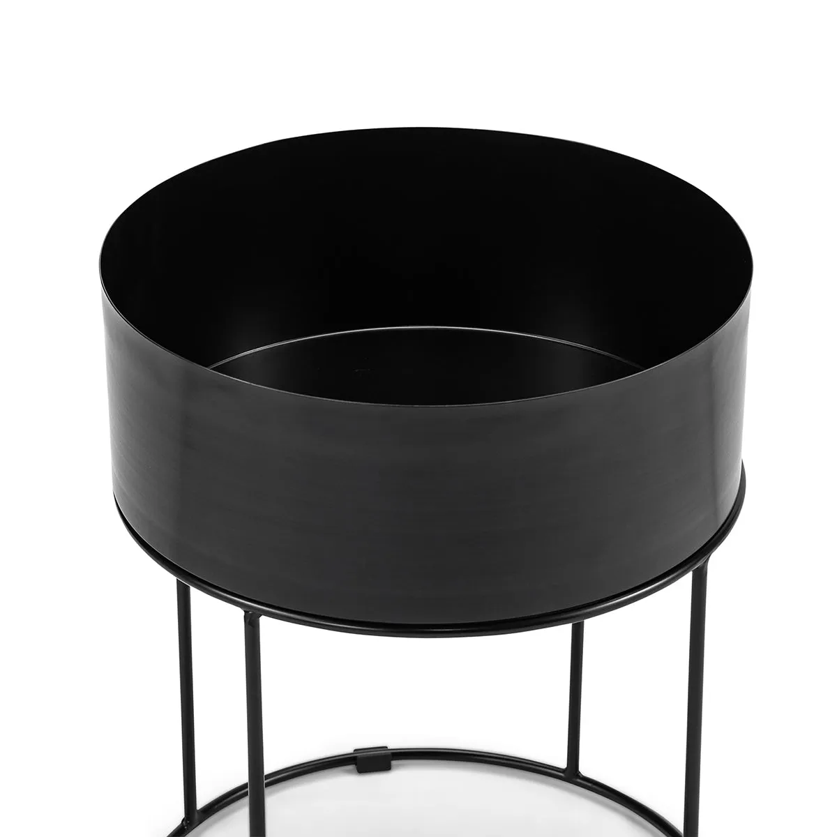 Scandinavian Round Storage Side Table