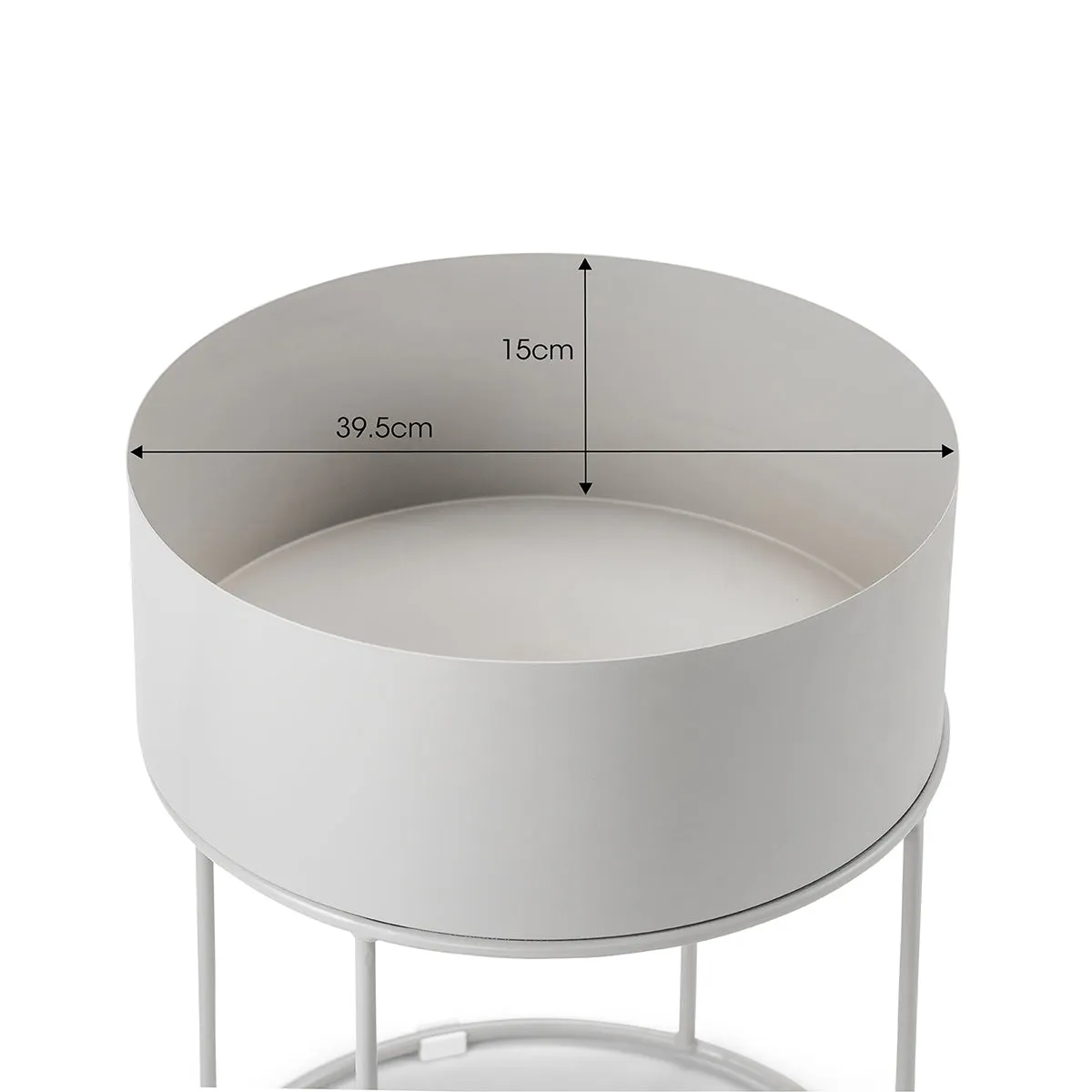 Scandinavian Round Storage Side Table