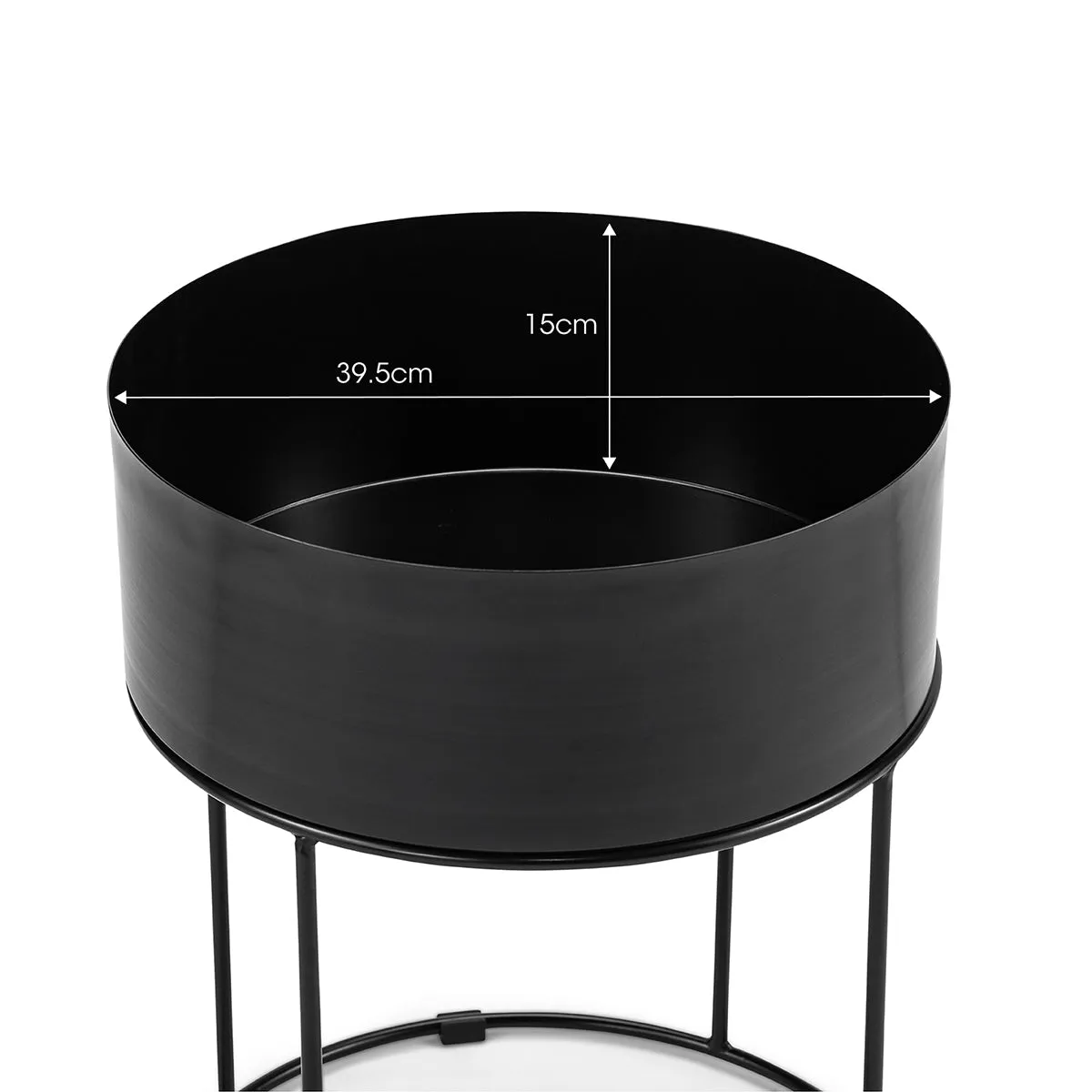 Scandinavian Round Storage Side Table