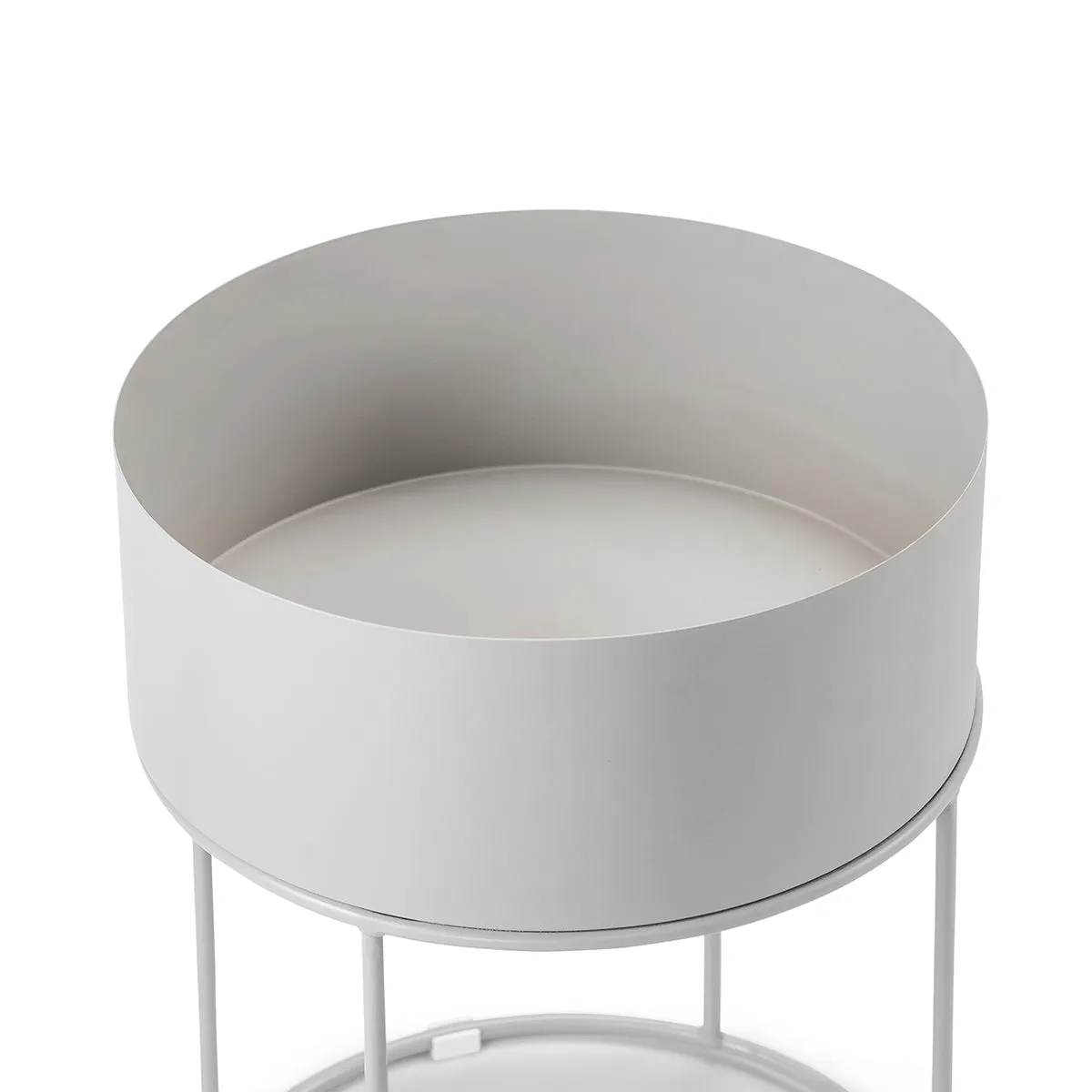 Scandinavian Round Storage Side Table