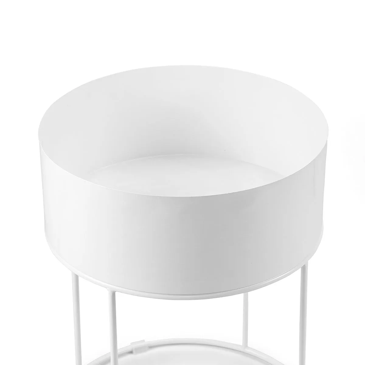Scandinavian Round Storage Side Table