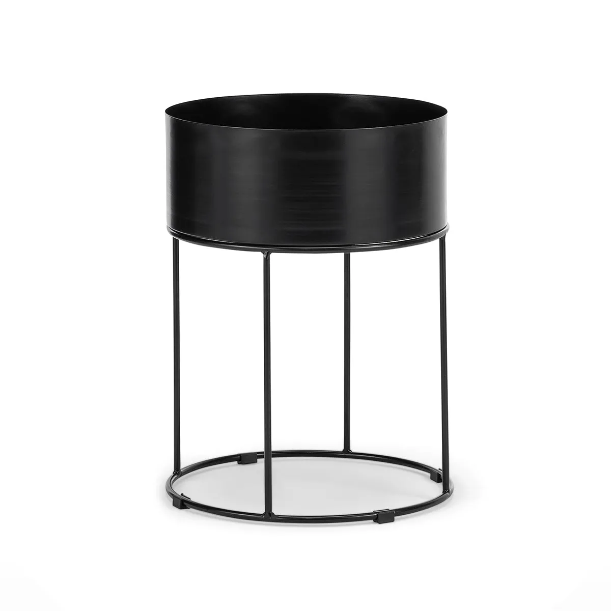 Scandinavian Round Storage Side Table