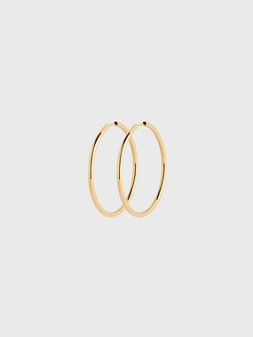Mega Hot Offer Shop Hot Deals Senorita 35 Hoop Earrings With Gold Plating