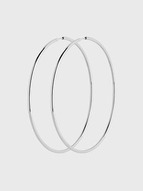 Senorita 70 Hoop Earrings In Silver Special Occasion Discount