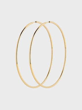 Senorita 70 Hoop Earrings With Gold Plating Hot Discount Deal Clearance Steal Today
