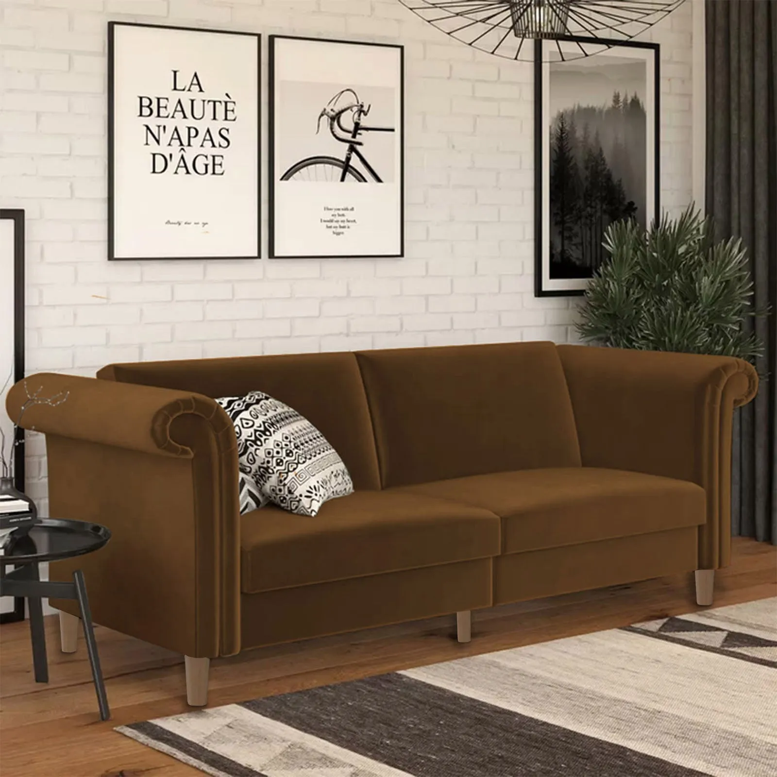Serena 2 In 1 Sofabed Velvet Upholstered