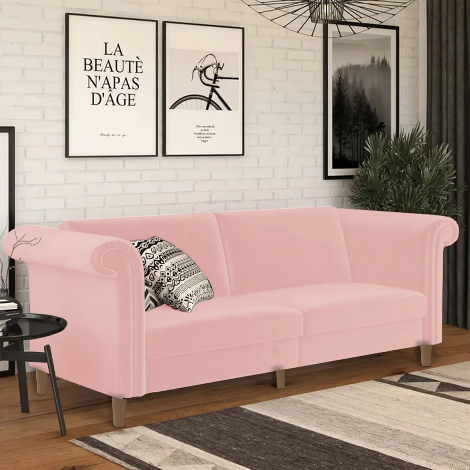 Serena 2 In 1 Sofabed Velvet Upholstered