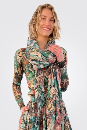 Best Deal Today Special Deal Frenzy Shawl - Flamee Green