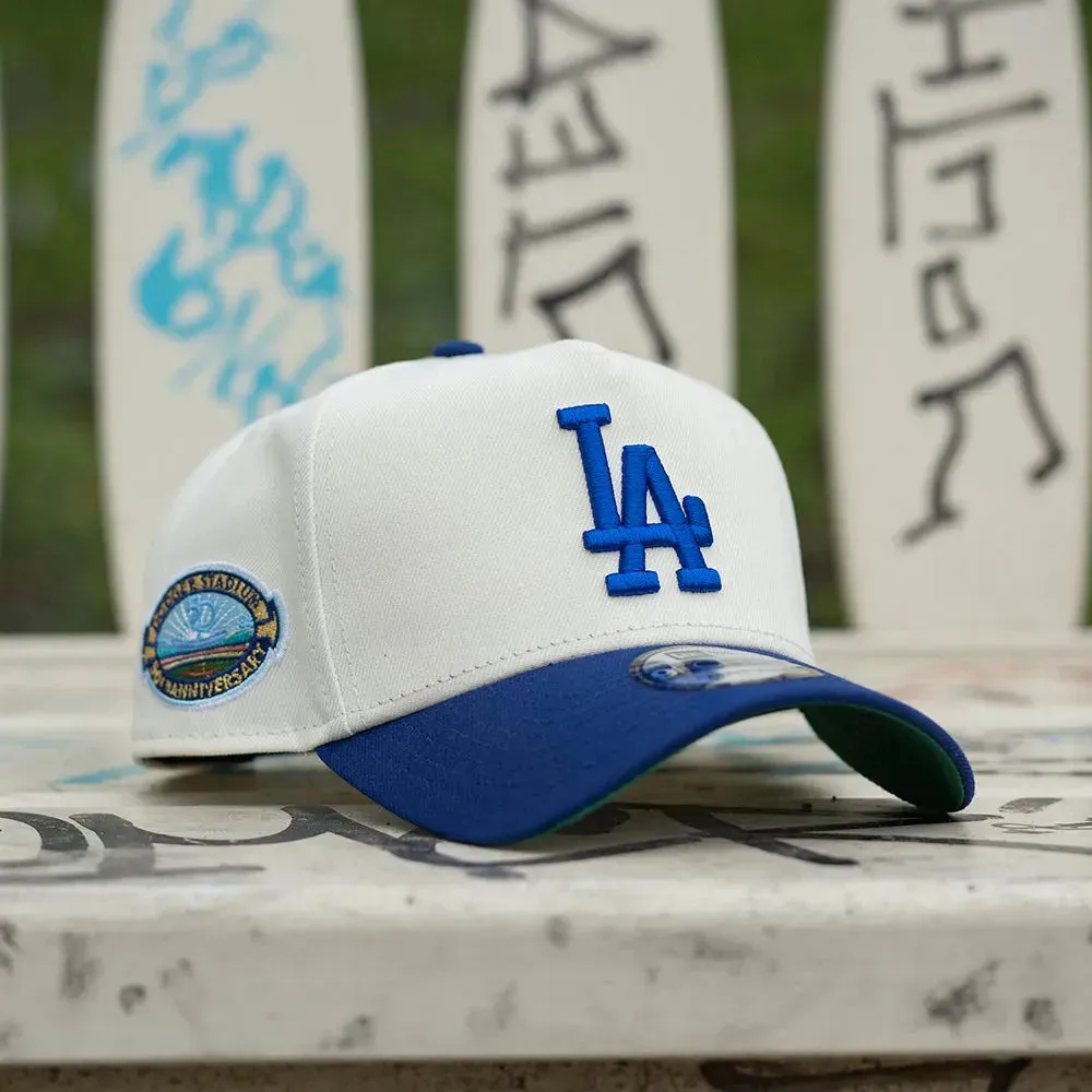 Instant Discount New Era 9Forty A-Frame Mlb Los Angeles Dodgers 50Th Anniversary Two Tone / Kelly Green Uv Snapback