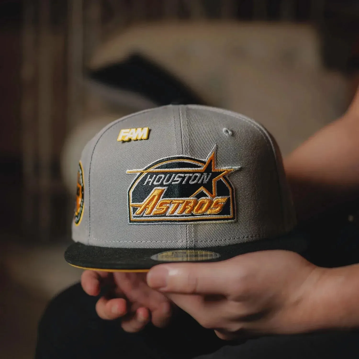 New Era 59Fifty Mlb Houston Astros 40Th Anniversary Two Tone / Yellow Uv Fitted Cap Best Seller Deal