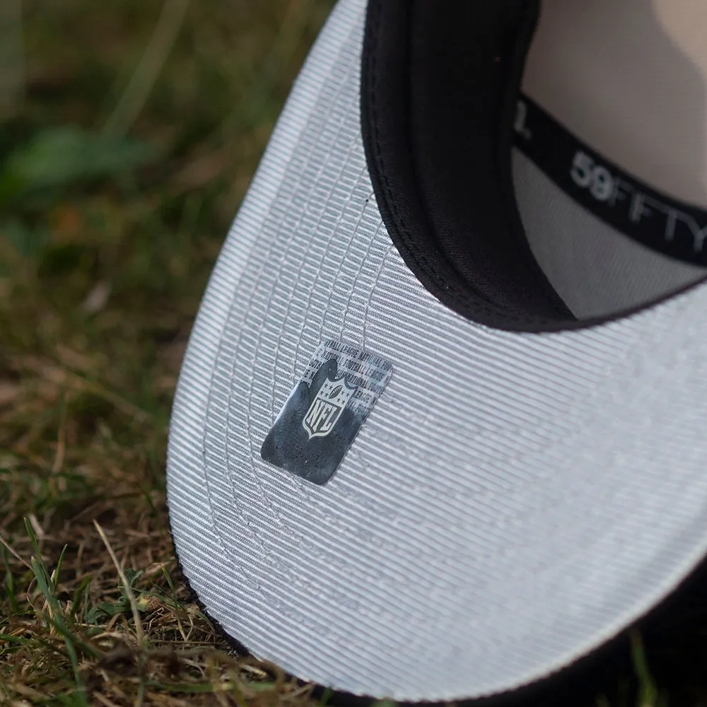 New Era 59Fifty Nfl Las Vegas Raiders 60Th Anniversary Two Tone / Silver Uv Fitted Cap End-of-Week Deals Grab the Deal Now